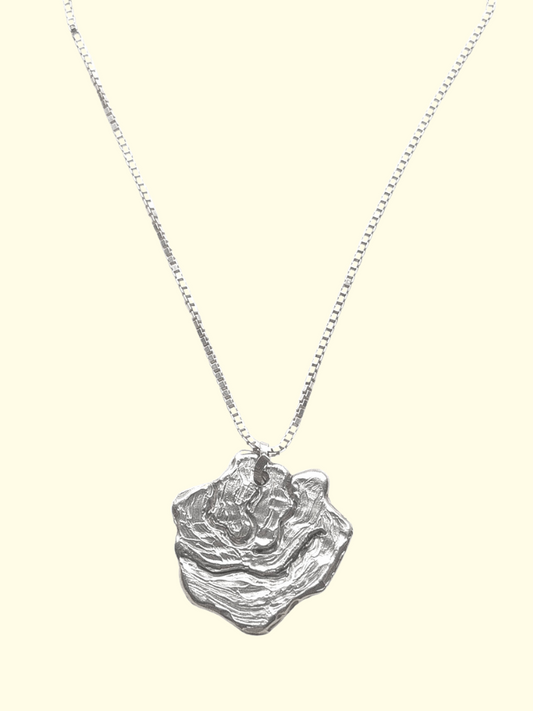 Rose Silver Necklace