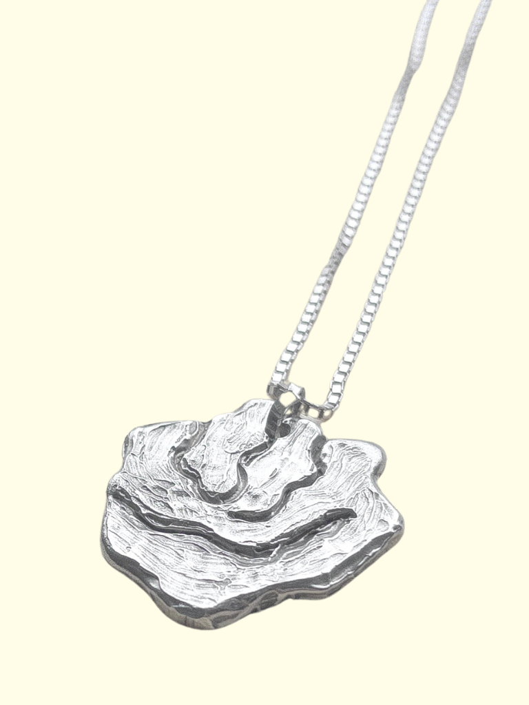 Rose Silver Necklace